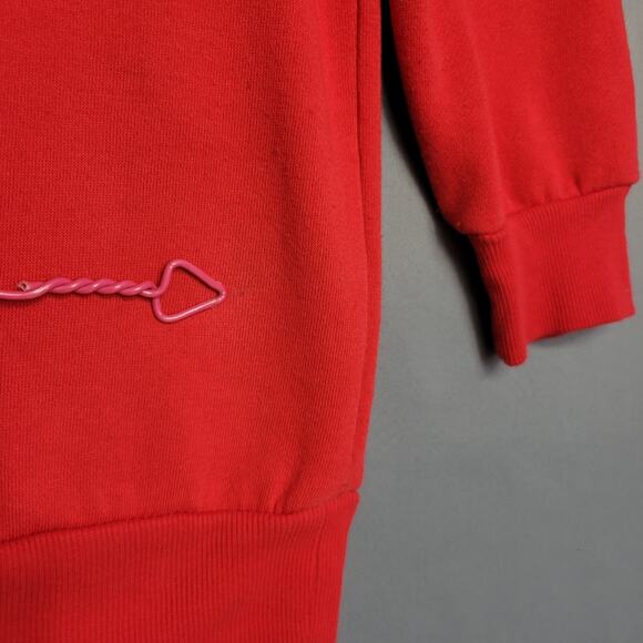 Looney Tunes Marvin The Martian Sweatshirt Size Small Red Soft Pullover WB - Picture 8 of 12